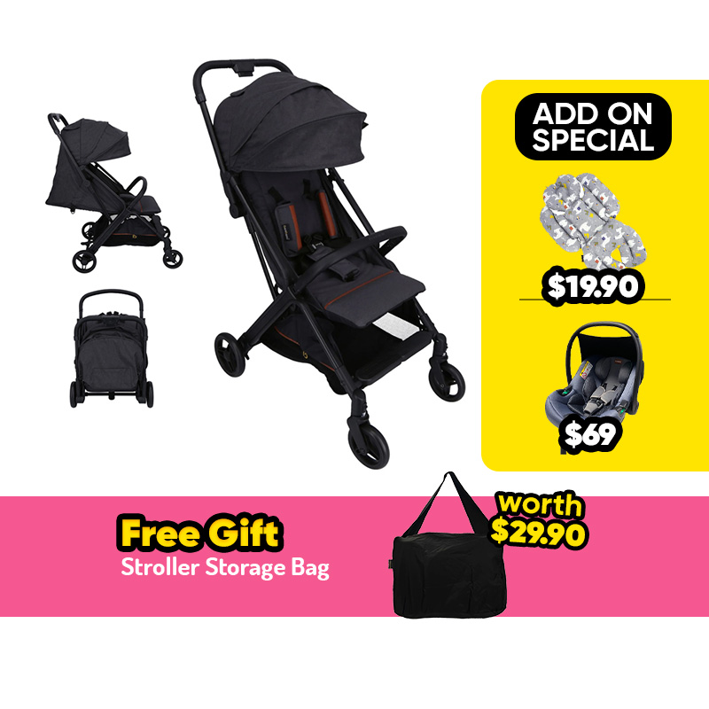 Bonbijou Leroy Auto-Fold Stroller + FREE GIFT